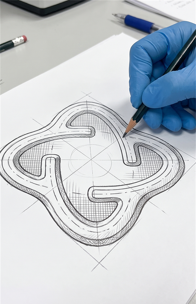 Sketch of Arq8 gummy design