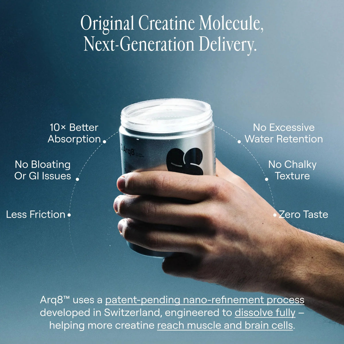 Creatine Ar Arq8 FullDissolve™ Nano-Creatine Powder